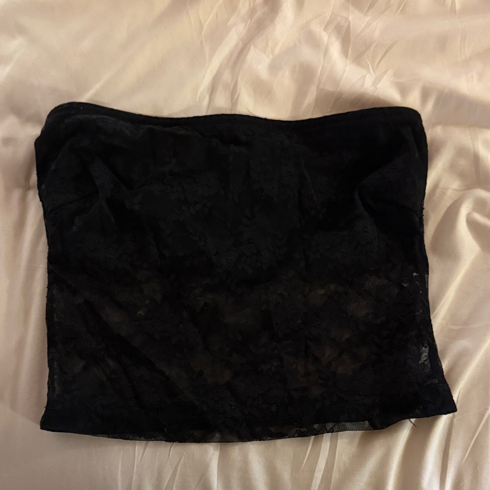 Edikted Black Lace Detail Top